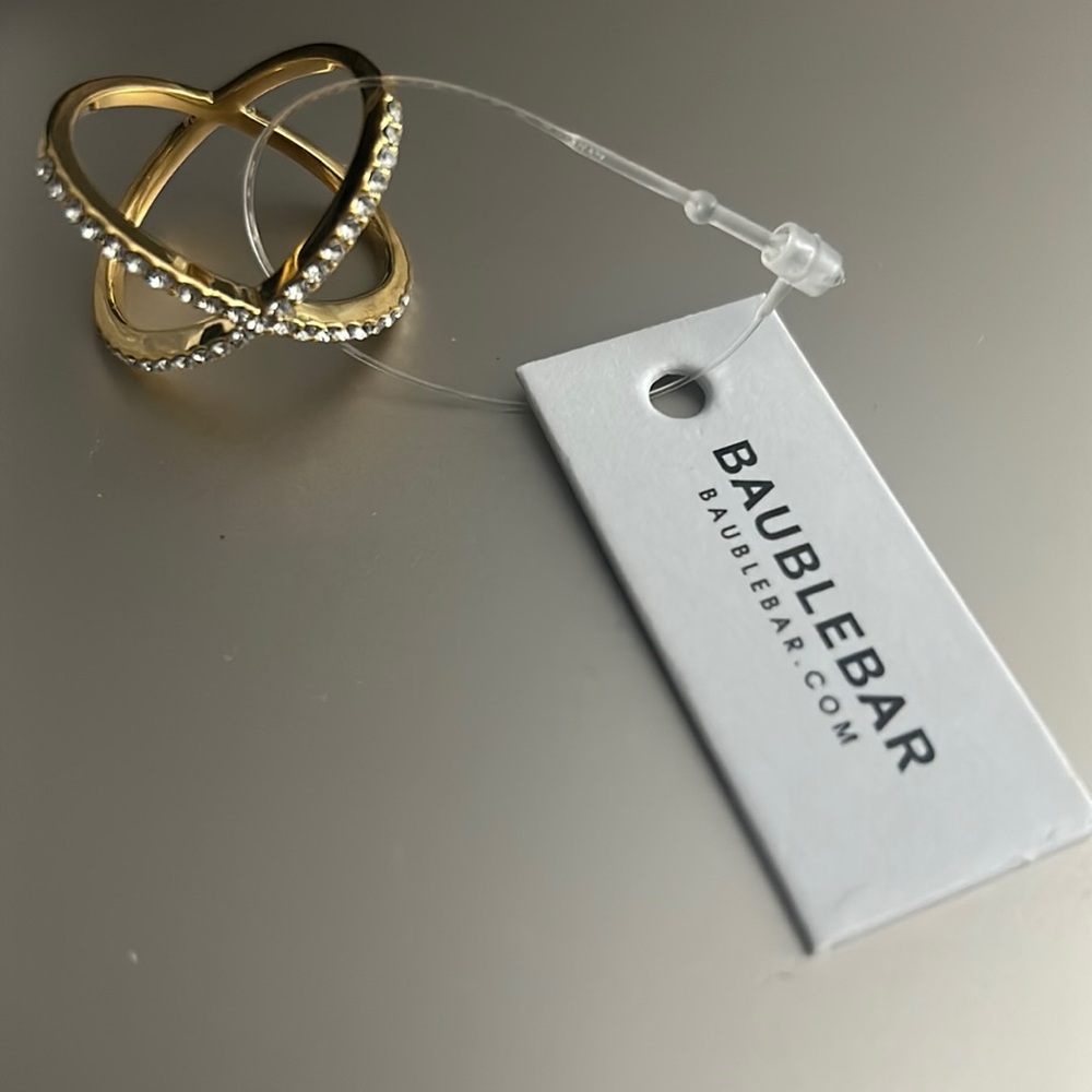 Baublebar Crystal Mason Ring Sz 8 Brand new